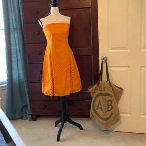 Anthropologie Maeve Leila Eyelet Midi Dress - 6